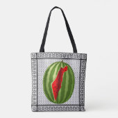 Tote Bag Pastèque Palestine - Slice (Dos)