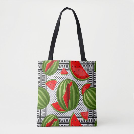 Tote Bag Pastèque Palestine - Slice (Devant)
