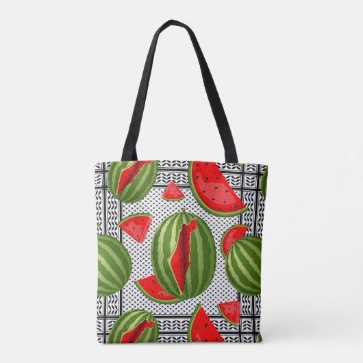 Tote Bag Pastèque Palestine - Slice (Dos)