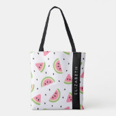 Tote Bag Pastèque Rose, Pâtes De Pâques, Votre Nom (Dos)