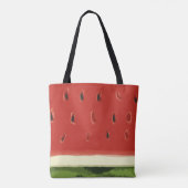 Tote Bag Pastèque Rouge clair Fourre-tout (Dos)