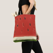 Tote Bag Pastèque Rouge clair Fourre-tout (De près)