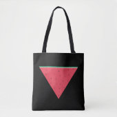 Tote Bag Pastèque sur résistance inversée au triangle rouge (Devant)