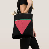 Tote Bag Pastèque sur résistance inversée au triangle rouge (De près)