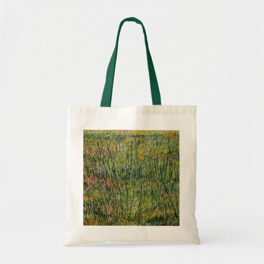 Tote Bag Pasture en fleurs par Vincent van Gogh (Devant)