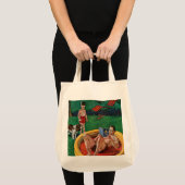 Tote Bag Patauger la piscine (Devant (produit))