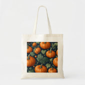Tote Bag Patch de citrouille feuillue (Devant)