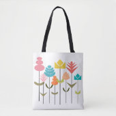Tote Bag Patch de fleurs (Devant)