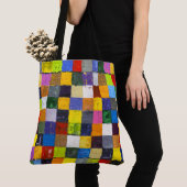 Tote Bag Patchwork Abstrait (De près)