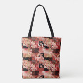 Tote Bag Patchwork Cherry Blossom et Fabric Inspiré (Dos)