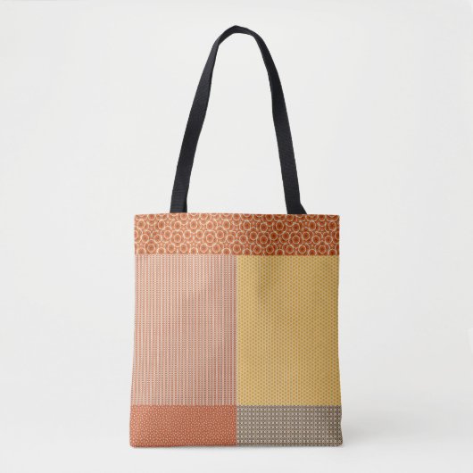 Tote Bag Patchwork De Motif 1 Fourre-tout (Devant)
