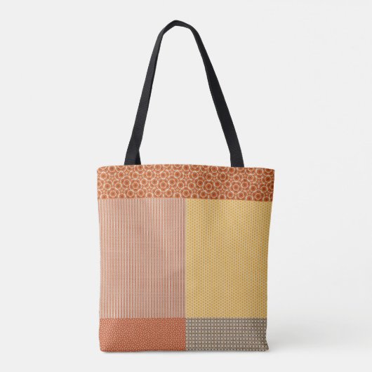 Tote Bag Patchwork De Motif 1 Fourre-tout (Dos)