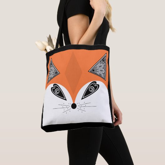 Tote Bag Patchwork Fox, applique Fox, Fox, enfants (De près)