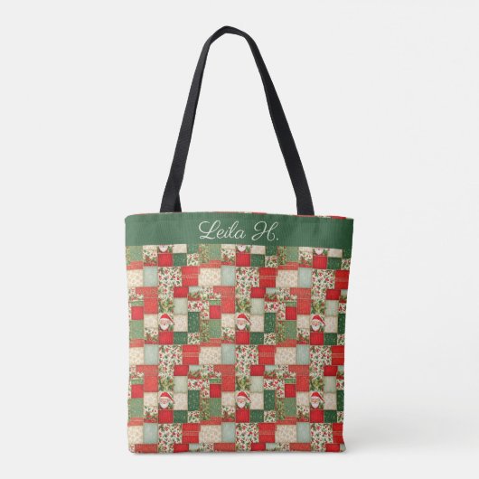 Tote Bag Patchwork Noël (Dos)