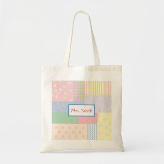 Tote Bag Patchwork Pastel