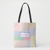 Tote Bag Patchwork Pastel (Devant)