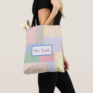 Tote Bag Patchwork Pastel