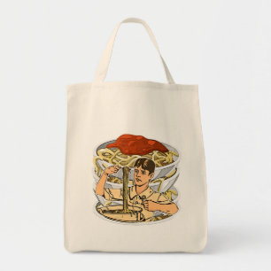 Tote Bag Pâtes dans l'assiette: de délicieux spaghetti