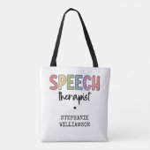 Tote Bag Pathologiste orthophoniste sur mesure SLP (Dos)