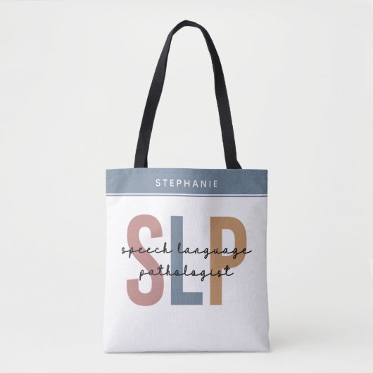 Tote Bag Pathologiste orthophoniste sur mesure SLP (Devant)