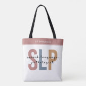 Tote Bag Pathologiste orthophoniste sur mesure SLP (Dos)