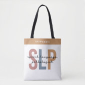 Tote Bag Pathologiste orthophoniste sur mesure SLP (Devant)