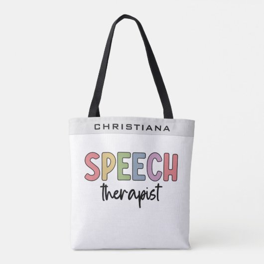 Tote Bag Pathologiste orthophoniste sur mesure SLP (Dos)