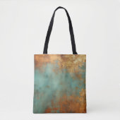 Tote Bag Patina de cuivre métallique rustique (Devant)