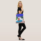 Tote Bag Patinage drôle d'ours (Sur le modèle)