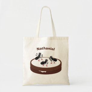 Tote Bag Patinage sur glace de fourmis joyeuses sur dessin