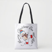 Tote Bag Patinage sur glace Ours polaire Noël (Devant)