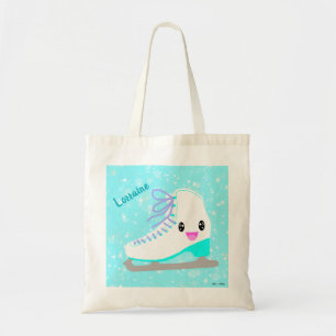 Tote Bag Patinage sur glace personnalisé Kawaii Patinage su