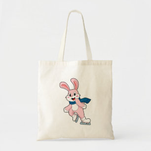 Tote Bag Patinage sur glace sur lapin Patins sur glace