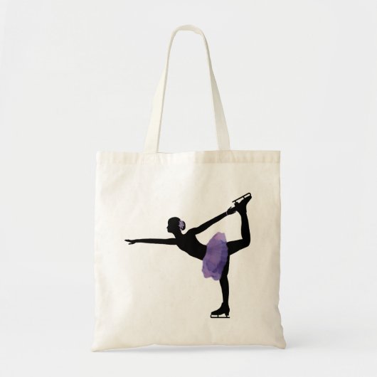 Tote Bag Patineur de glace de fille (Devant)