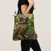 Tote Bag Patins de chouette en laiton Fantasy Cute (De près)