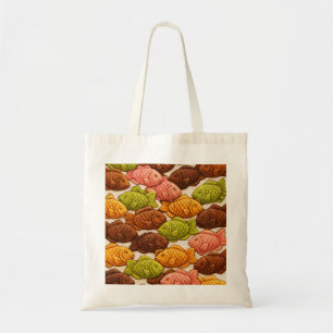 Tote Bag Pâtisserie colorée de poisson Taiyaki