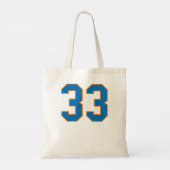 Tote Bag Patrick Ewing Knicks #33 Blue avec Orange Outline (Dos)