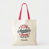 Tote Bag Patriotic America 1776-2026 Personalized  (Devant)