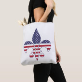 Tote Bag Patriotic American Flag (De près)