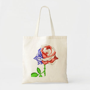 Tote Bag Patriotic Flag Rose