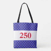 Tote Bag Patriotic Red White & Blue 250 Button (Dos)