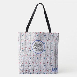 Tote Bag *~* Patriotique Rustique Barnwood Stars Eagle USA