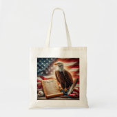 Tote Bag Patriotisme américain de l'aigle chauve (Devant)