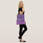 Tote Bag Patron de fille sur nom de parties scintillant ros (Sur le modèle)
