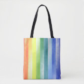 Tote Bag Pattern de Vertical Rainbow | (Devant)