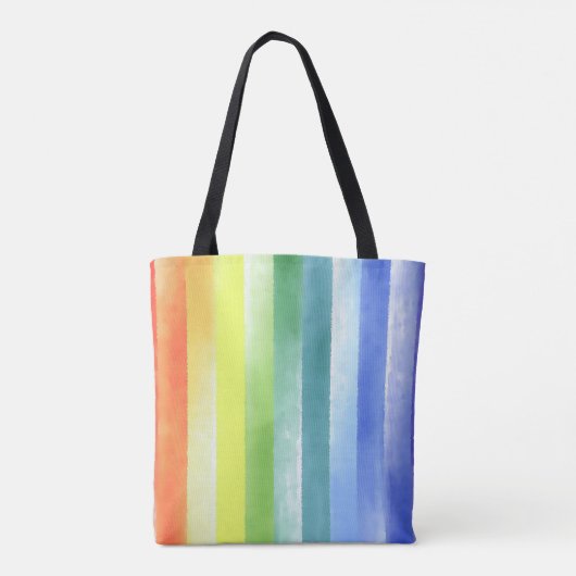 Tote Bag Pattern de Vertical Rainbow | (Dos)