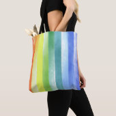 Tote Bag Pattern de Vertical Rainbow | (De près)