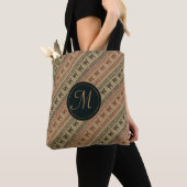 Tote Bag pattern.monogram. sans couture africain ethnique (De près)