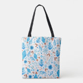 Tote Bag Patterns bleus (Dos)