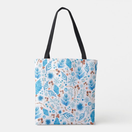 Tote Bag Patterns bleus (Dos)